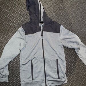 Champion Charcoal and Light Gray Hoodie